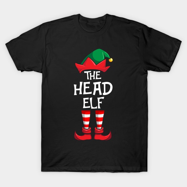 Head Elf Matching Family Christmas T-Shirt by hazlleylyavlda